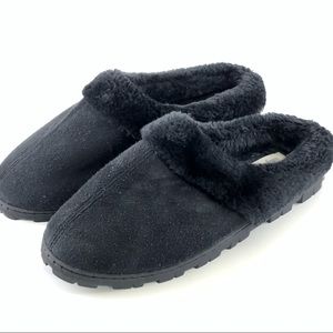 Black Comfortview slip on mules/shoes Hard bottom